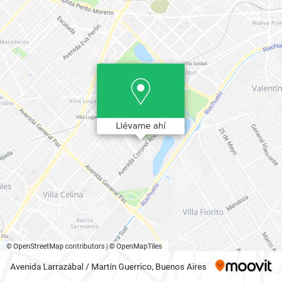 Mapa de Avenida Larrazábal / Martín Guerrico