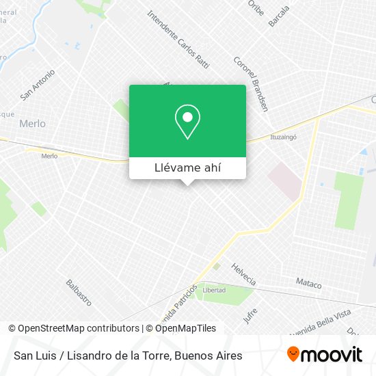 Mapa de San Luis / Lisandro de la Torre