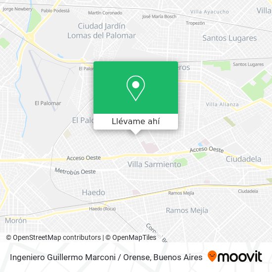 Mapa de Ingeniero Guillermo Marconi / Orense