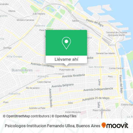 Mapa de Psicologos-Institucion Fernando Ulloa