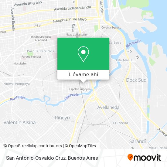 Mapa de San Antonio-Osvaldo Cruz