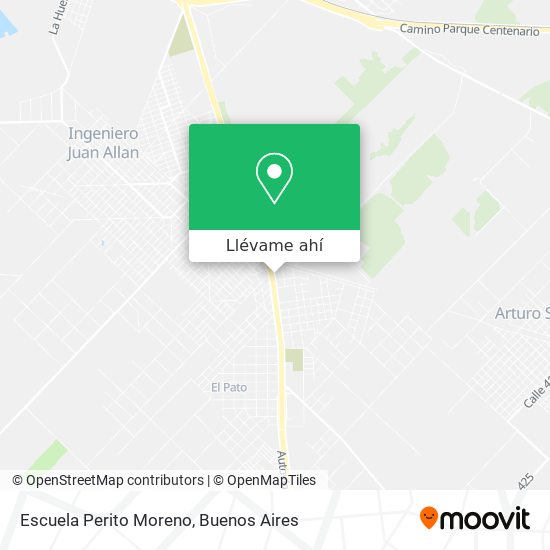 Mapa de Escuela Perito Moreno