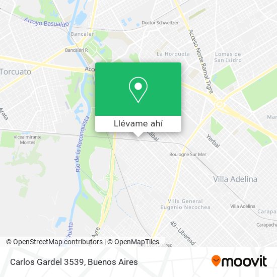 Mapa de Carlos Gardel 3539