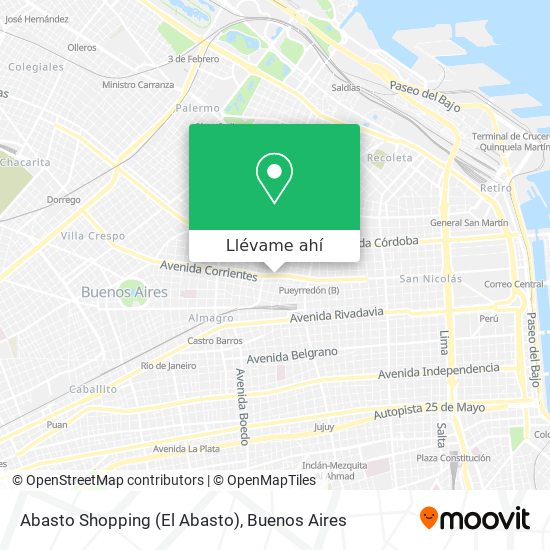 Mapa de Abasto Shopping (El Abasto)