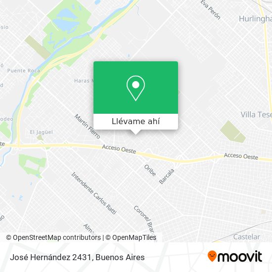 Mapa de José Hernández 2431
