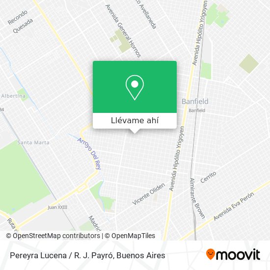 Mapa de Pereyra Lucena / R. J. Payró