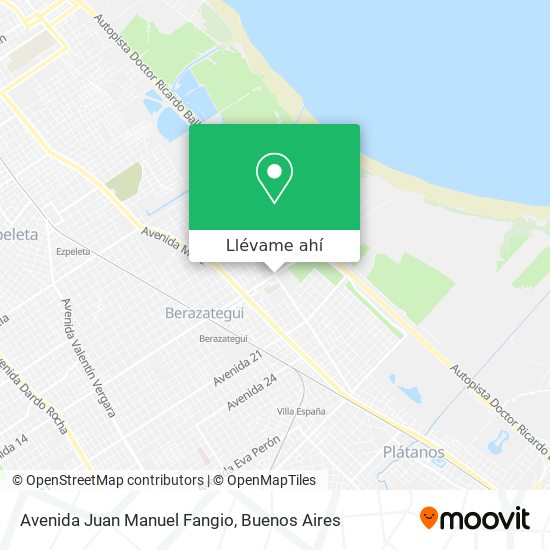 Mapa de Avenida Juan Manuel Fangio