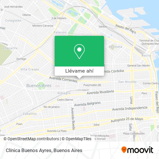 Mapa de Clínica Buenos Ayres