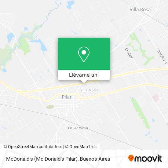 Mapa de McDonald's (Mc Donald's Pilar)