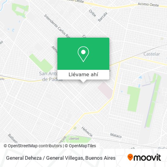 Mapa de General Deheza / General Villegas