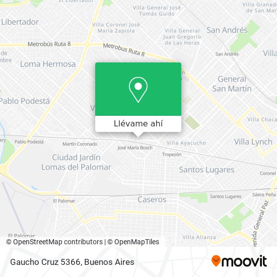 Mapa de Gaucho Cruz 5366