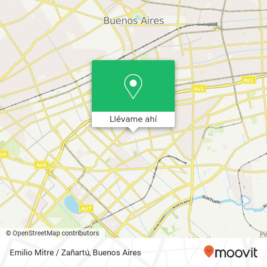 Mapa de Emilio Mitre / Zañartú