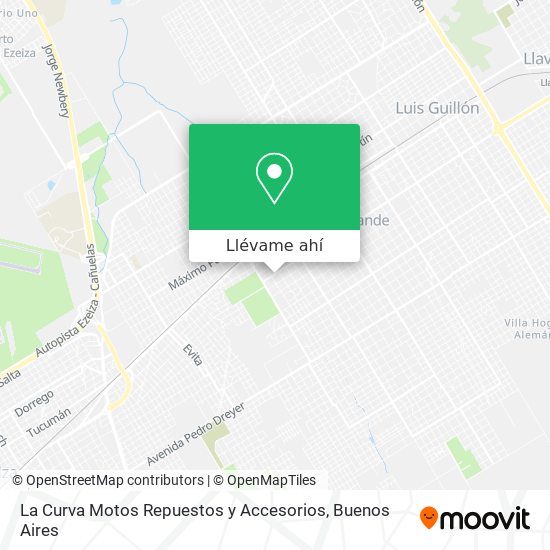 Mapa de La Curva Motos Repuestos y Accesorios