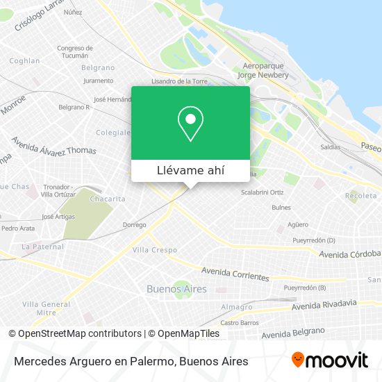 Mapa de Mercedes Arguero en Palermo
