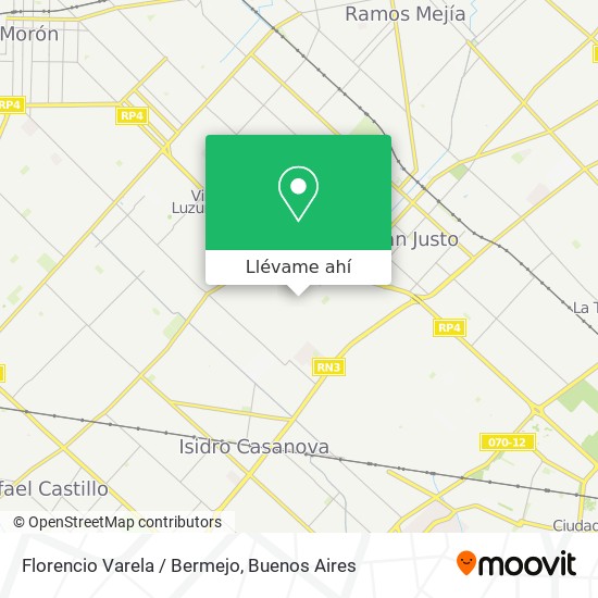 Mapa de Florencio Varela / Bermejo