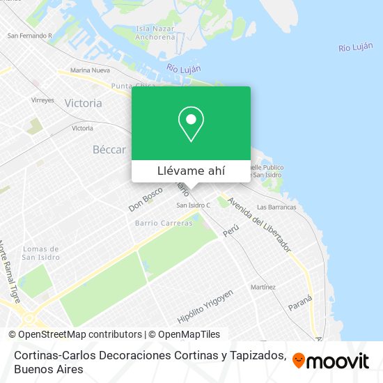 Mapa de Cortinas-Carlos Decoraciones Cortinas y Tapizados