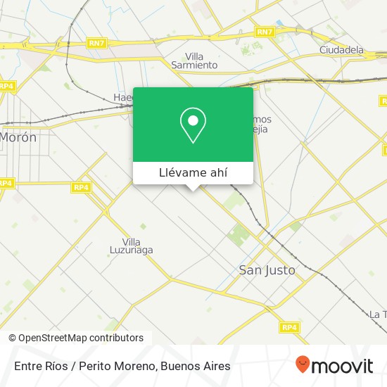 Mapa de Entre Ríos / Perito Moreno