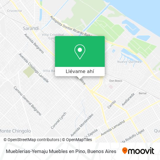 Mapa de Mueblerias-Yemaju Muebles en Pino