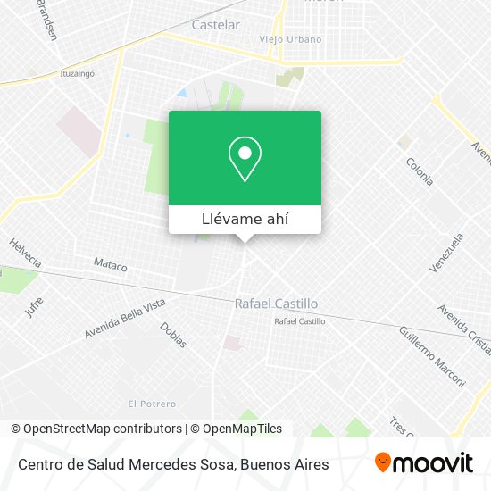 Mapa de Centro de Salud Mercedes Sosa