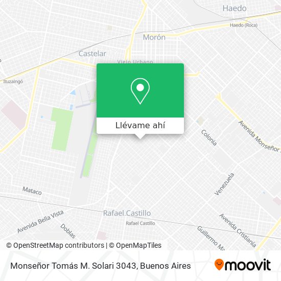 Mapa de Monseñor Tomás M. Solari 3043