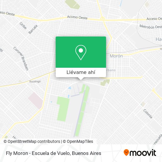 Mapa de Fly Moron - Escuela de Vuelo