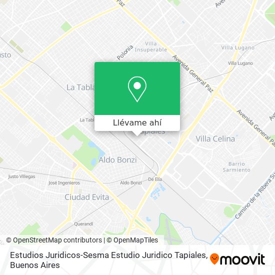 Mapa de Estudios Juridicos-Sesma Estudio Juridico Tapiales