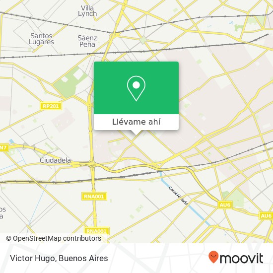 Mapa de Victor Hugo