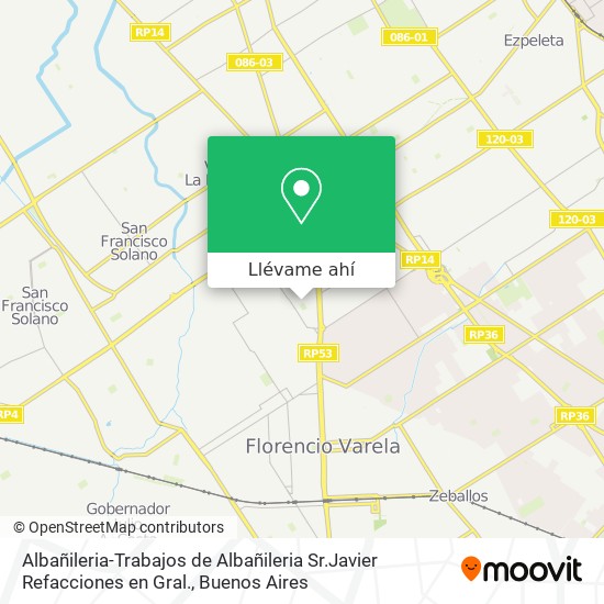 Mapa de Albañileria-Trabajos de Albañileria Sr.Javier Refacciones en Gral.