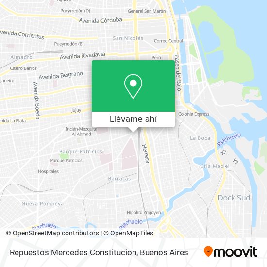 Mapa de Repuestos Mercedes Constitucion