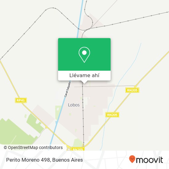 Mapa de Perito Moreno 498