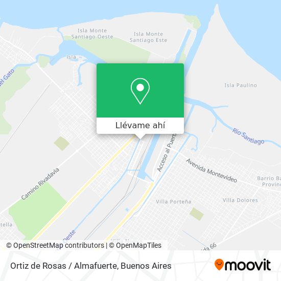 Mapa de Ortiz de Rosas / Almafuerte