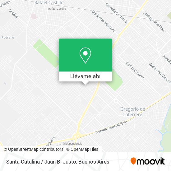 Mapa de Santa Catalina / Juan B. Justo