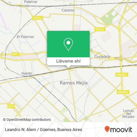 Mapa de Leandro N. Alem / Güemes