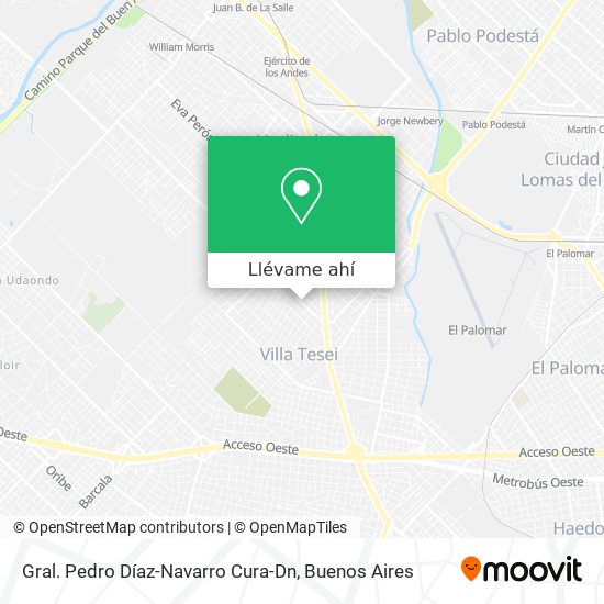 Mapa de Gral. Pedro Díaz-Navarro Cura-Dn