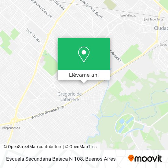 Mapa de Escuela Secundaria Basica N 108