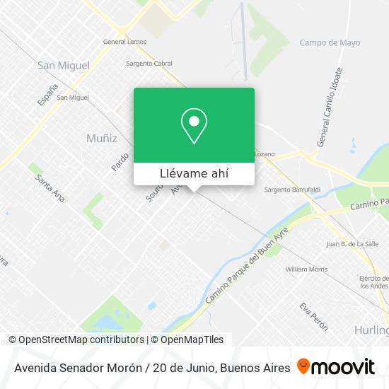 Mapa de Avenida Senador Morón / 20 de Junio