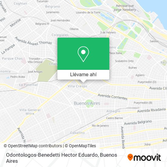 Mapa de Odontologos-Benedetti Hector Eduardo