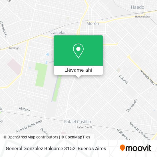 Mapa de General González Balcarce 3152