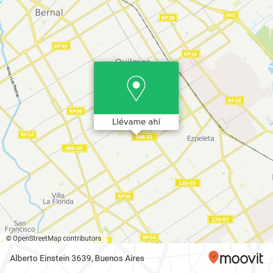 Mapa de Alberto Einstein 3639