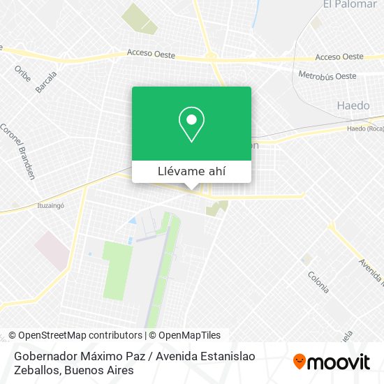 Mapa de Gobernador Máximo Paz / Avenida Estanislao Zeballos