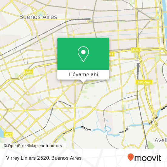 Mapa de Virrey Liniers 2520