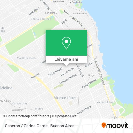 Mapa de Caseros / Carlos Gardel