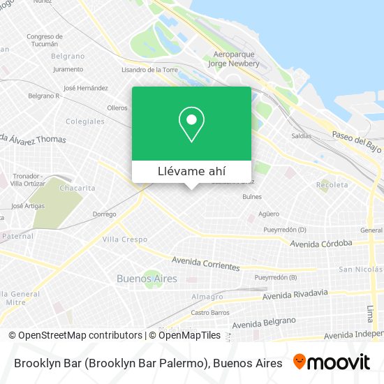 Mapa de Brooklyn Bar (Brooklyn Bar Palermo)