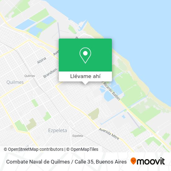 Mapa de Combate Naval de Quilmes / Calle 35