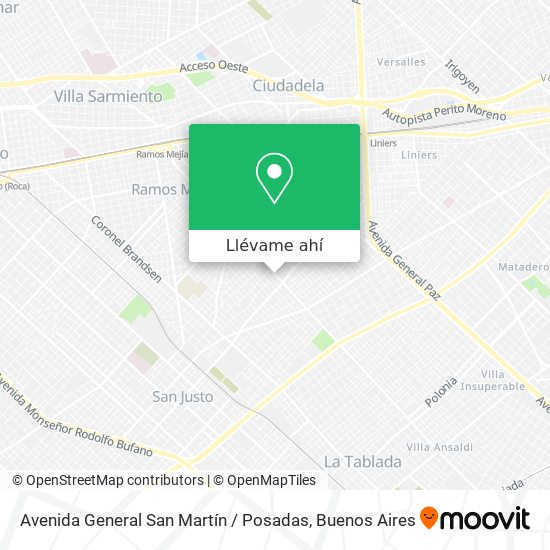 Mapa de Avenida General San Martín / Posadas