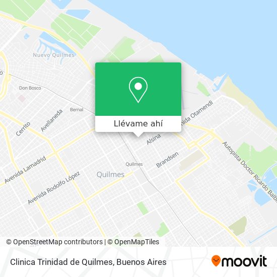 Mapa de Clinica Trinidad de Quilmes