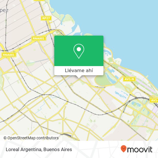 Mapa de Loreal Argentina