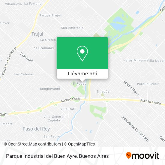 Mapa de Parque Industrial del Buen Ayre