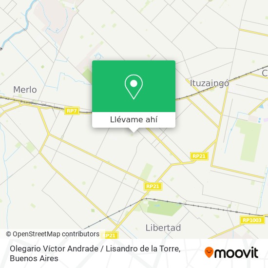 Mapa de Olegario Víctor Andrade / Lisandro de la Torre