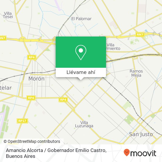 Mapa de Amancio Alcorta / Gobernador Emilio Castro